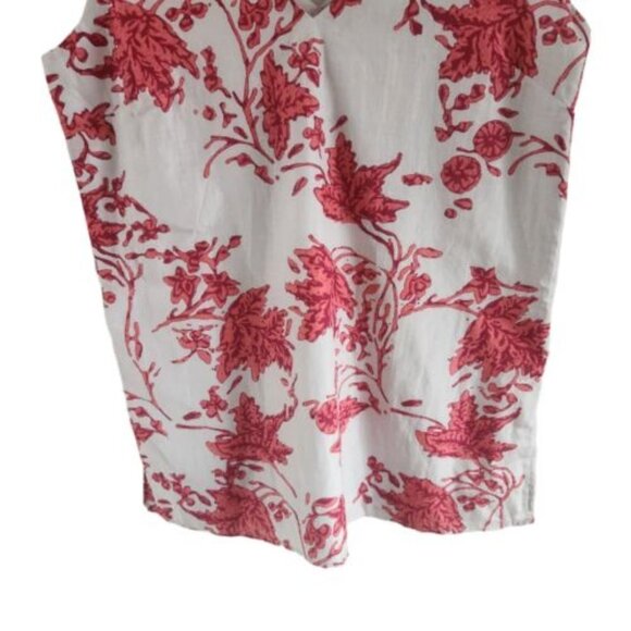 Club Monaco Soft Print Floral Chemise Cami Tank Top Silk Cotton XS Women NWT New - Picture 3 of 7